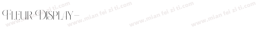 Fleur Display字体转换